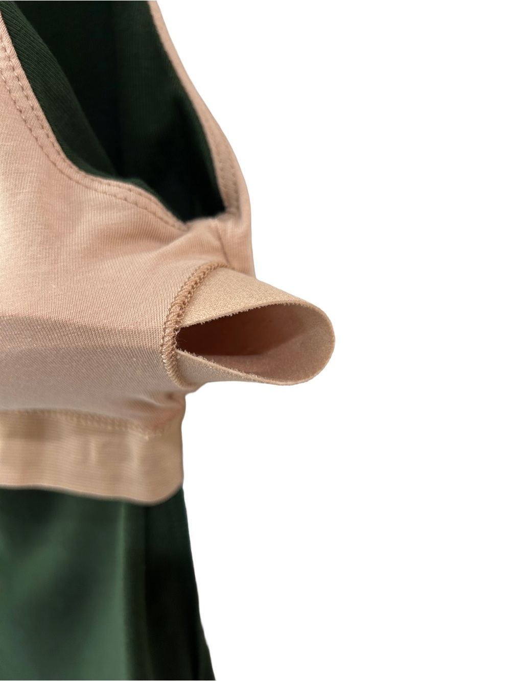 OGL women’s boatneck Brami tank top XL green built in bra soft stretch slim NWT - Picture 9 of 9